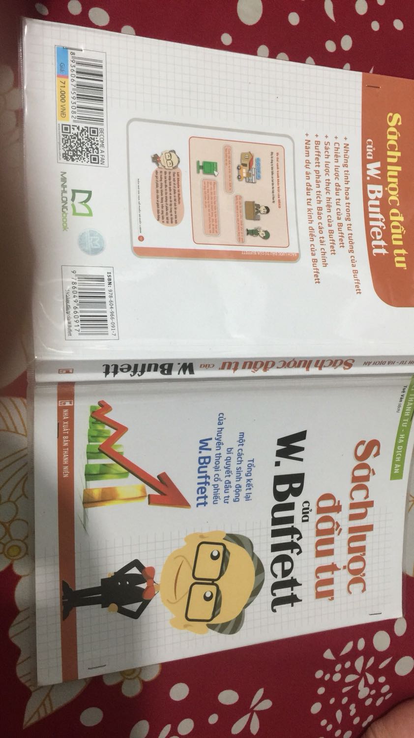 Sách tóm lược rất hay những trị cốt lõi trong đầu tư giá trị của Warren Bufett, rất đáng đọc. Sách giao nhanh, đẹp còn khuyến mãi thêm bìa bao nylon bảo vệ. Cực kỳ hài lòng luôn