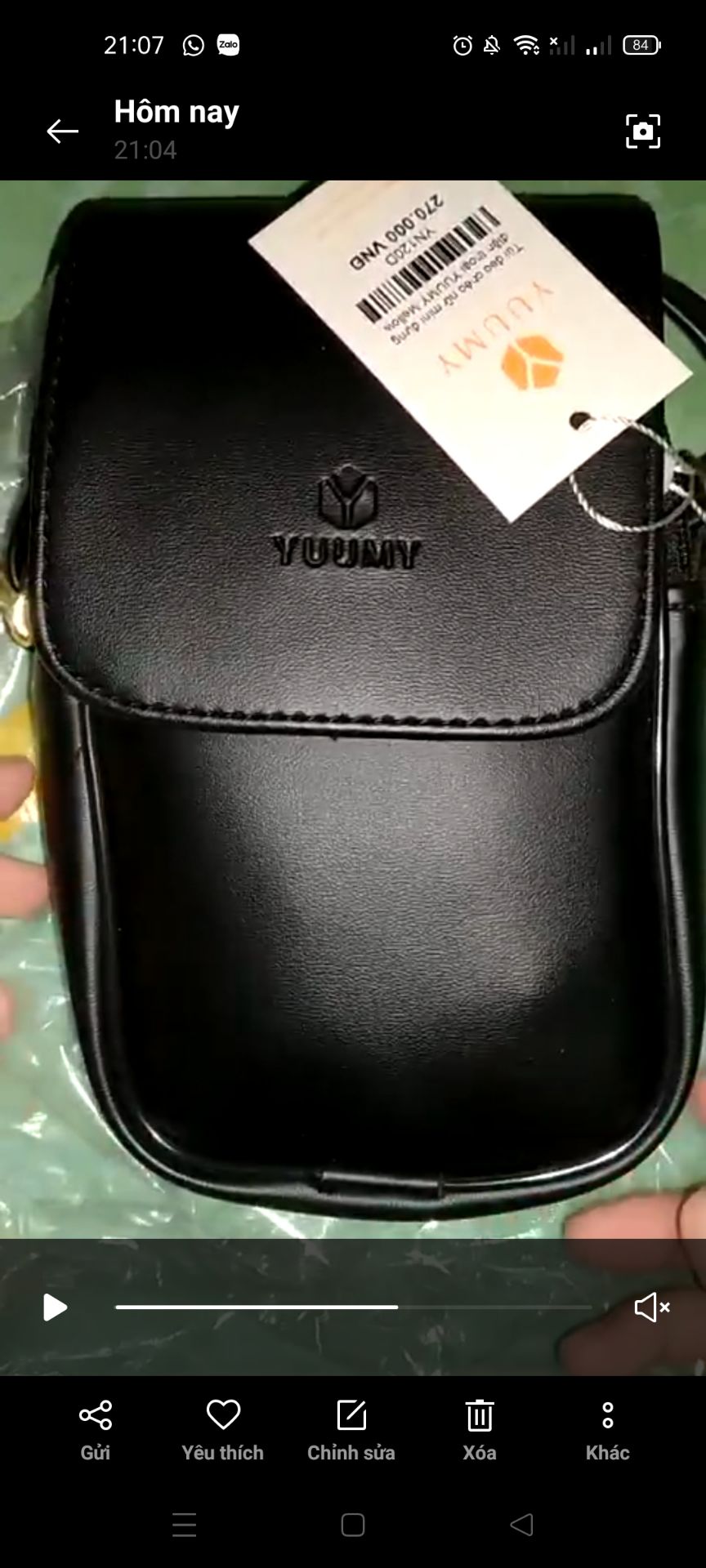 túi da rất êm, nhỏ gọn vừa điện thoại nên mua nha m.n