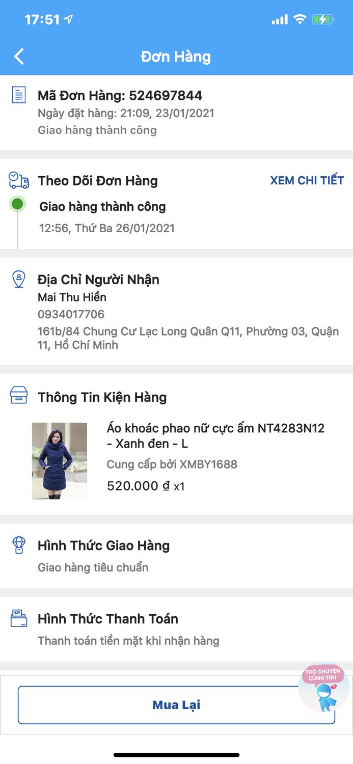 Áo khoác phản hồi vẫn chưa thấy rept . Muốn trả sản phẩm áo size L mà rất chật . Đặt màu xanh mà giao màu đen.Muốn đổi hoặc trả sản phẩm .Rất mong phản hồi Áo khoác phản hồi vẫn chưa thấy rept . Muốn trả sản phẩm áo size L mà rất chật . Đặt màu xanh mà giao màu đen.Muốn đổi hoặc trả sản phẩm .Rất mong phản hồi