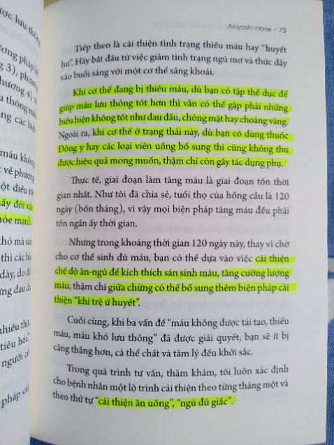 Quyển này đọc cực kỳ hay, mình đang đọc những phần cuối của sách. Sách nói về vấn đề lưu thông máu, các tình trạng sức khoẻ, biểu hiện được tác giả liệt kê chi tiết, dễ hiểu từ kinh nghiệm quan sát, theo dõi và chữa bệnh của ông, đặc biệt với chị em phụ nữ và rút ra kết luận hầu như những vấn đề ta đang gặp phải ở thời hiện đại hoá này đều bắt nguồn từ lưu thông máu, nhất là chị em phụ nữ và khi mình đọc mình thấy vấn đề sức khoẻ của mình ở trong đó. 

Sách thật sự hay và đáng đọc và các bạn nên mua kèm cuốn "Phương pháp ăn uống cải thiện lưu thông máu" của cùng tác giả để tham khảo và điều chỉnh chế độ ăn của mình giúp cải thiện sức khoẻ nhé!