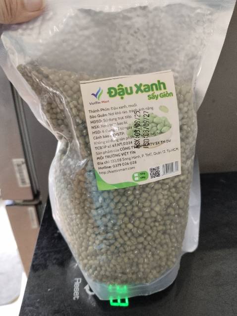 Đậu xanh giao đủ kí, có hút chân không kĩ càng, hạn sử dụng khá xa, đúng như mô tả.