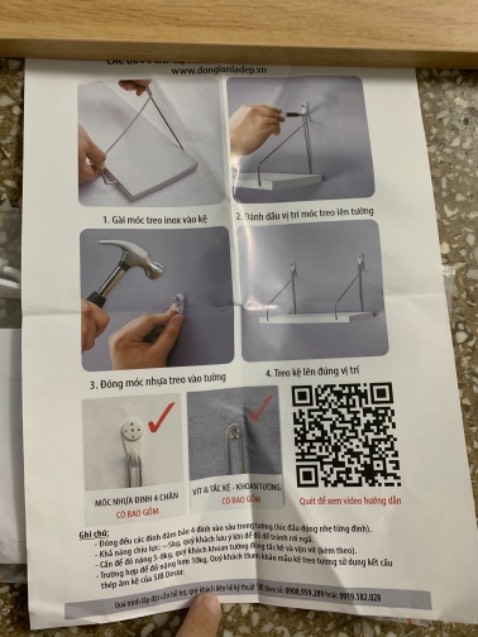 Kệ đẹp, chắc chắn. Shop đóng gói hàng kỹ càng, kèm đinh móc đầy đủ. Giao hàng lại siêu nhanh luôn ạ! Đáng mua. Kệ đẹp, chắc chắn. Shop đóng gói hàng kỹ càng, kèm đinh móc đầy đủ. Giao hàng lại siêu nhanh luôn ạ! Đáng mua.
