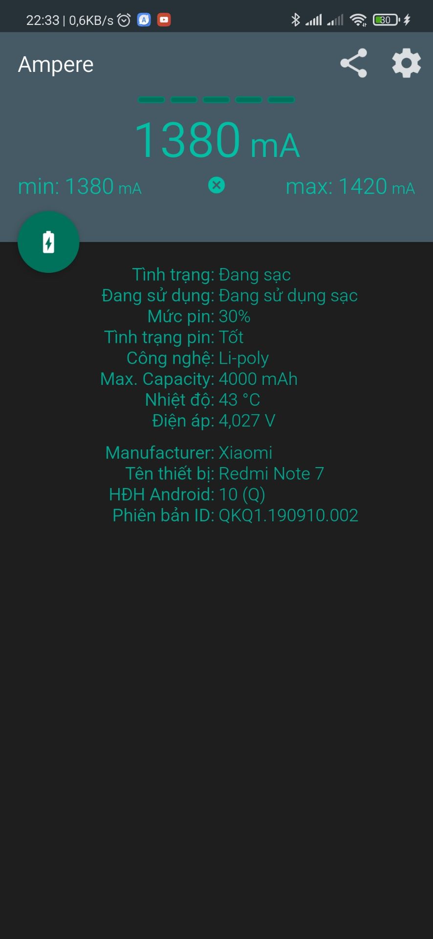 ghi dòng sạc 3A, sạc nhanh quick charge 3.0, giao sợi dây thì chỉ hỗ trợ 5V 2A, sạc cũng chỉ được hơn 1000mA chứ chả đc 2A nữa, trả hàng thì kêu dùng r k cho trả??? thêm hình ảnh cho mọi ng coi cách nc của shop