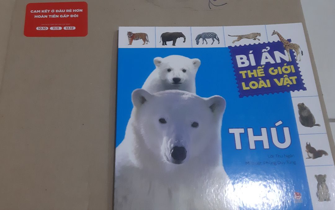tiki giao sách nhanh, đóng gói cẩn thận, giảm còn 28 ngàn. sách in đẹp nội dung đa dạng về các động vật hoang dã.
