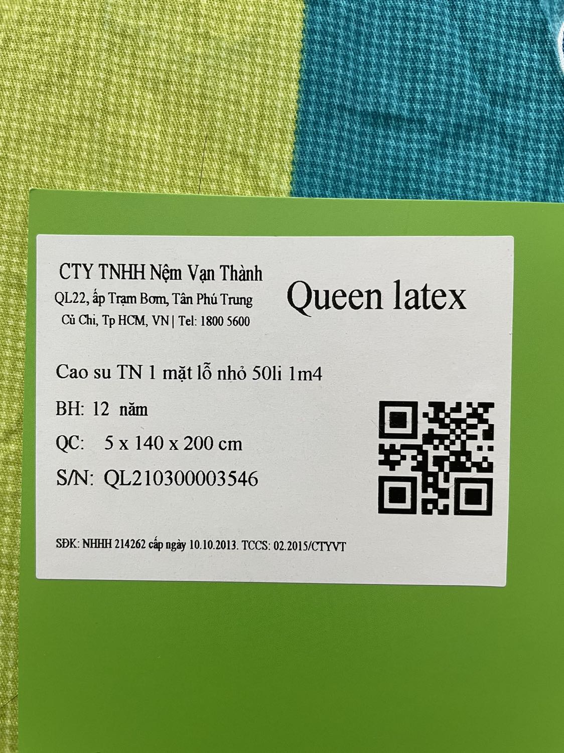 Đặt nệm 1,4x 2m mà giao nệm 1,36cm x 2m đề nghi Ti Ki báo Vạn Thành cho kiểm tra đổi lại hàng nếu không Tôi trả lại hàng