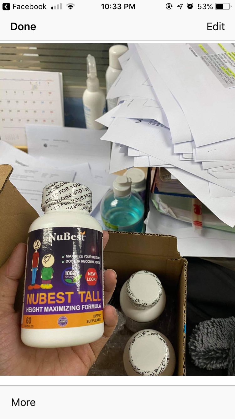 Các loại thuốc bổ trong nhà tôi đều phải nhờ người quen xách từ Mỹ về cho yên tâm. Hơn 10 năm sử dụng TPCN cho gia đình thì cá nhân tôi đánh giá hãng NuBest này rất uy tín và an toàn dù giá có hơi cao. Covid 19 ảnh hưởng vận chuyển nên tôi tìm hiểu thì may sao biết shop này là nhà phân phối độc quyền. Đặt thử combo 3+1 thì thấy giống  hoàn toàn như hàng Mỹ mà giá rẻ hơn rất nhiều. Mã vạch, tin nhắn check rất yên tâm. Loại này thì con trai tôi uống liên tục đã 3 năm nay, dù phải mua quần áo mới cho con liên tục vì con phát triển rất nhanh nhưng tôi thấy rất vui. Hài lòng về shop!