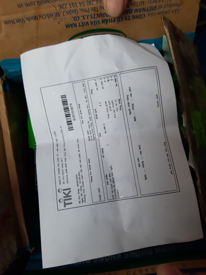 sl giao thiếu  sản phẩm .tôi mớinhaan đc 1 sp. giao lần 2 vẫn chỉ có 1 sp. trong khi của tôi là 5sp  loại 8l mùi cafe. yêu cầu sl hoàn trả lại xu. tôi k mua nữa và k đồng ý cách làm v của sl  này