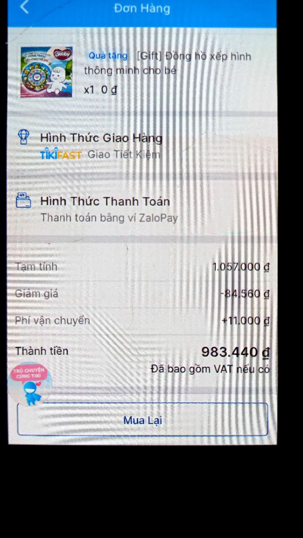 có ai như mình k canh sale đặt km các thứ,đặt xong thanh toán hết tiki lại tự động hủy,đặt lại k có km lại được,k hài lòng khoản này lắm còn chất lượng tả ok,check ra hàng chính hãng