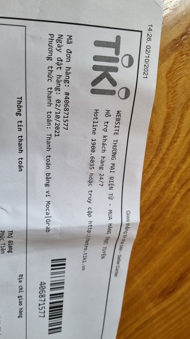 Giao sai hàng hoàn toàn làm mất thời gian của khách ĐẶT RỬA BÁT 2 CAN ĐI GIAO SÁP THƠM .BẢO SAO GÓI HÀNG BÉ TÝ....


NHÌ NHẰNG *** ĐẢO À ....ĐẶT ĐƠN MỚI THÌ GIAO NHANH NHƯ GÌ ...HƠN 2 TUẦN RÔI KO CÓ CÂU TRẢ LỜI CỤ THỂ