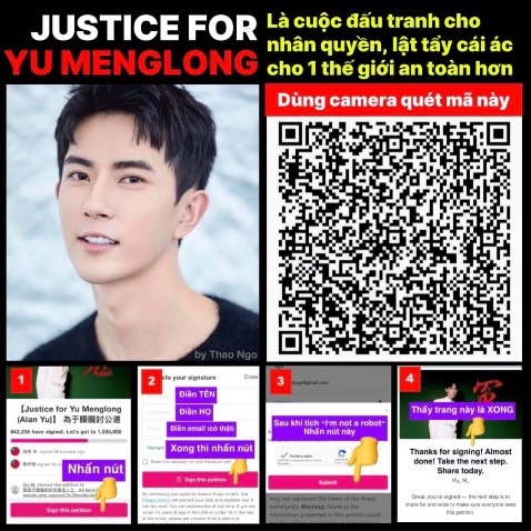 Tôi rất thích Vu Mông Lung. Tôi đã ký petition. Bạn ký chưa? Vấn đề nhân quyền có làm bạn quan tâm không? Nếu có, xin hãy ký đơn thỉnh nguyện. Mã QR trên ảnh. Thank you. Mn nhìn đi ạ. Em ấy rất đẹp và cũng rất hiền. Một người tử tế và dịu dàng như vậy mà!
🔥🔥🔥#JusticeForYuMenglong🔥🔥🔥