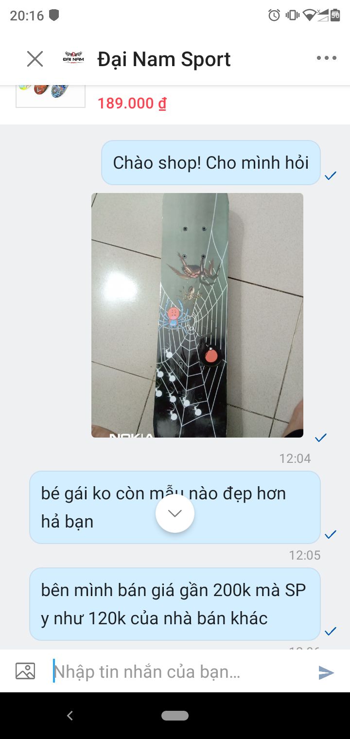 khách hàng đã chat riêng với nhà cung cấp vẫn ko có một tin nhắn phản hồi. gần cả một ngày để đợi phản hồi, quá thất vọng. bán sản phẩm cho trẻ e nên tôn trọng từng bé thì mới có thể tiến xa hơn được.