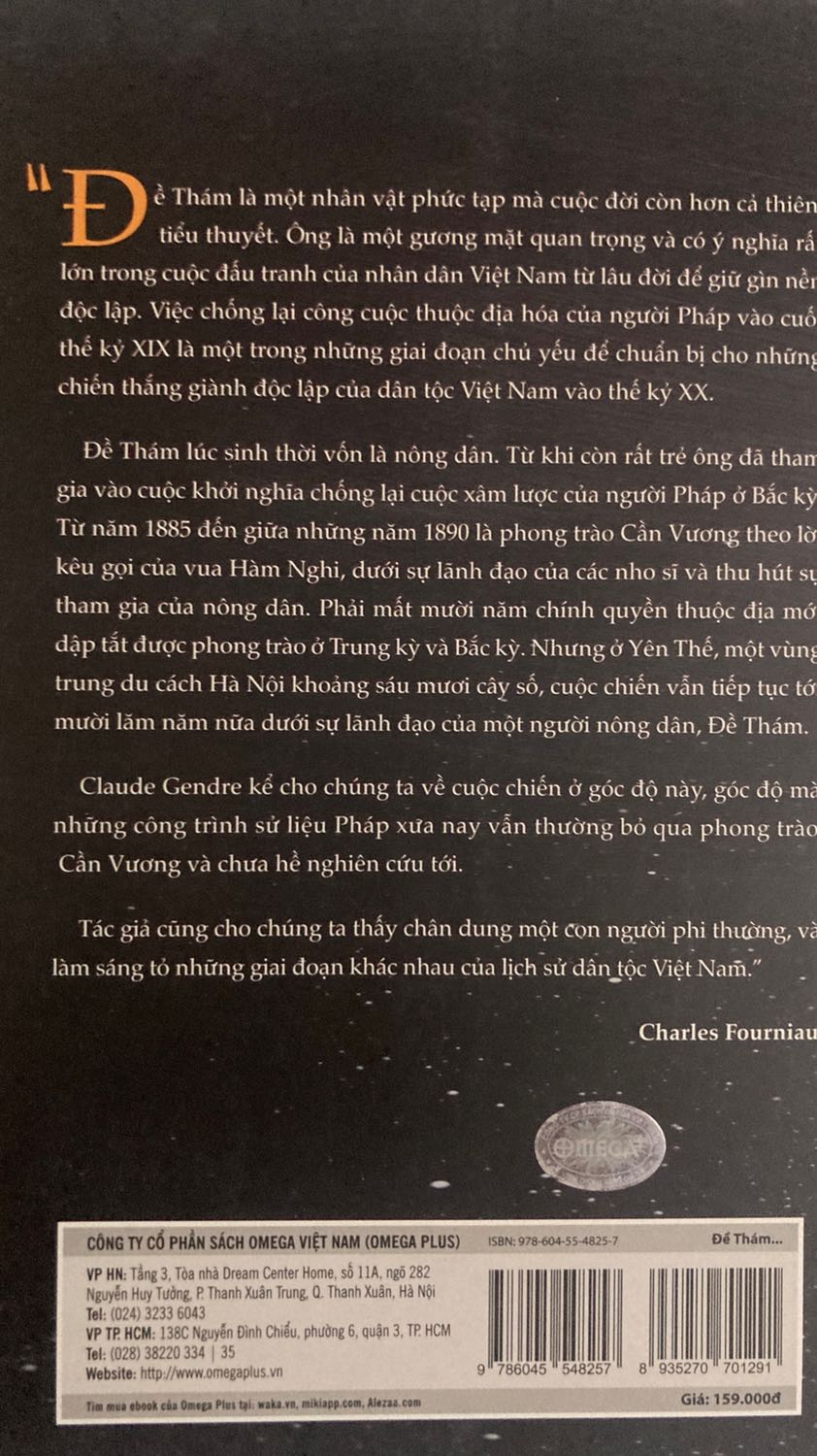 Giao hàng nhanh, thân thiện. Tác phẩm là một công trình nghiên cứu có đầu tư. Mặc dù cố gắng khách quan, nhưng tác giả đôi khi vẫn đặt cái nhìn của người thuộc quốc gia khai thác thuộc địa nên chưa đánh giá đúng vấn đề xâm chiếm của Pháp. Đây là một tác phẩm hay.
