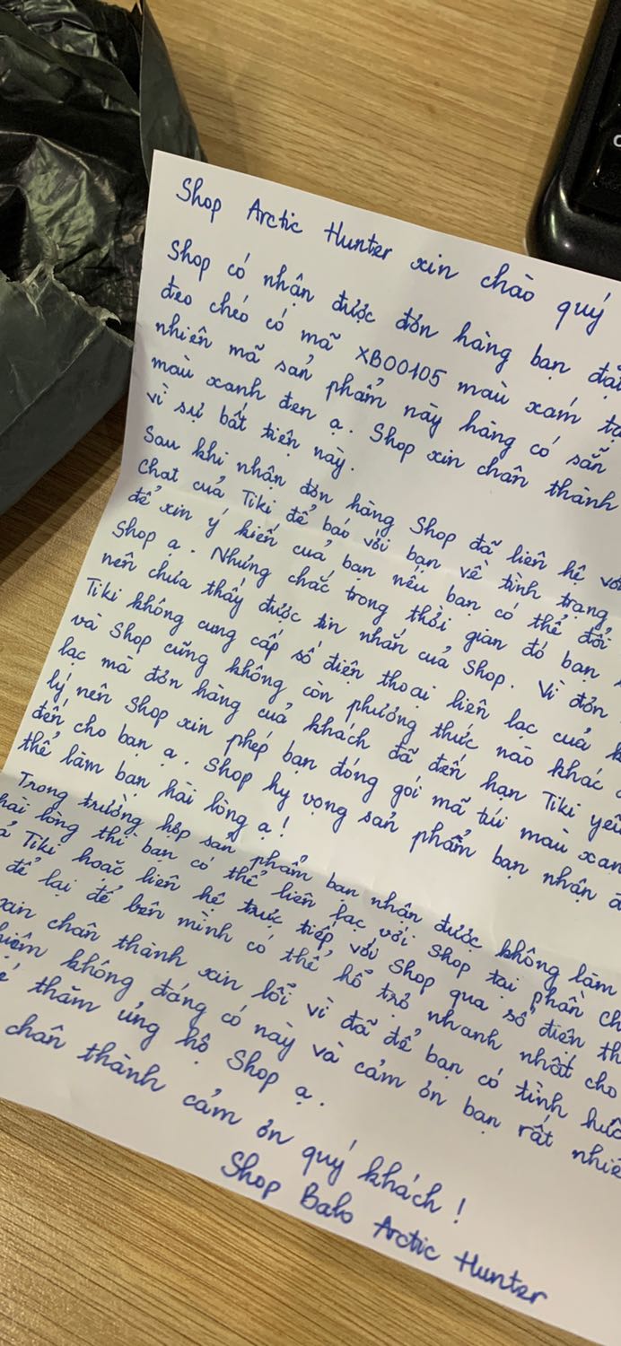 Shop dịch vụ tuyệt với luôn á. Shop hết hàng, mà nt mình ko đọc được. Xong hỏi mình đổi màu khác được không. Sau khi mở ra thấy lá thử đúng kiểu…. Toẹt dời luôn. Cho shop 5**** chữ cũng đẹp nữa nha shop ơi