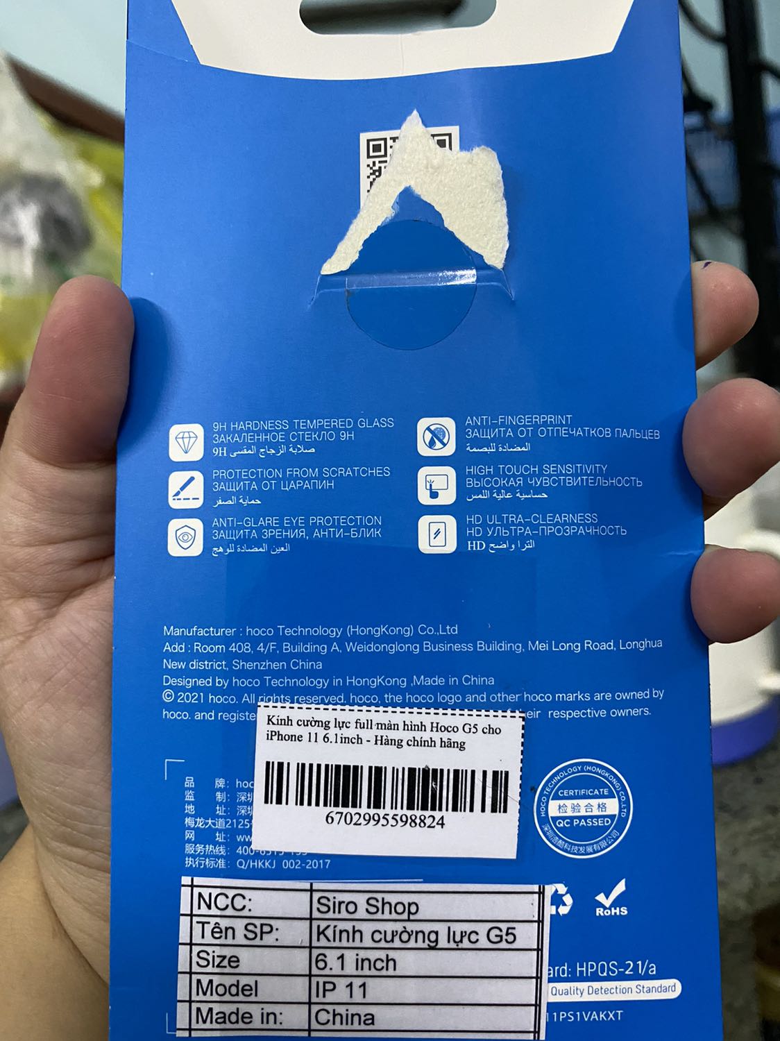 Mua dán cường lực iphone 11 promax mà giao dán cường lực ip gì vậy shop , treo đầu dê bán thịt *** hả