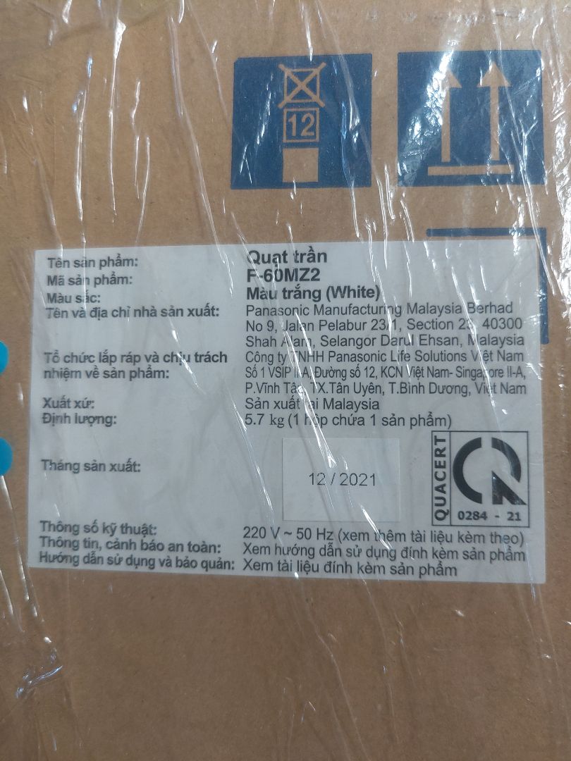 quạt pana cũ xài 12, 13 năm hư giờ mới thay cái mới này. quạt carm giác k mạnh nhưng mát lạnh luôn số 5 nhen. nghe theo khuyến cáo của nsx dùng hộp số kèm theo.