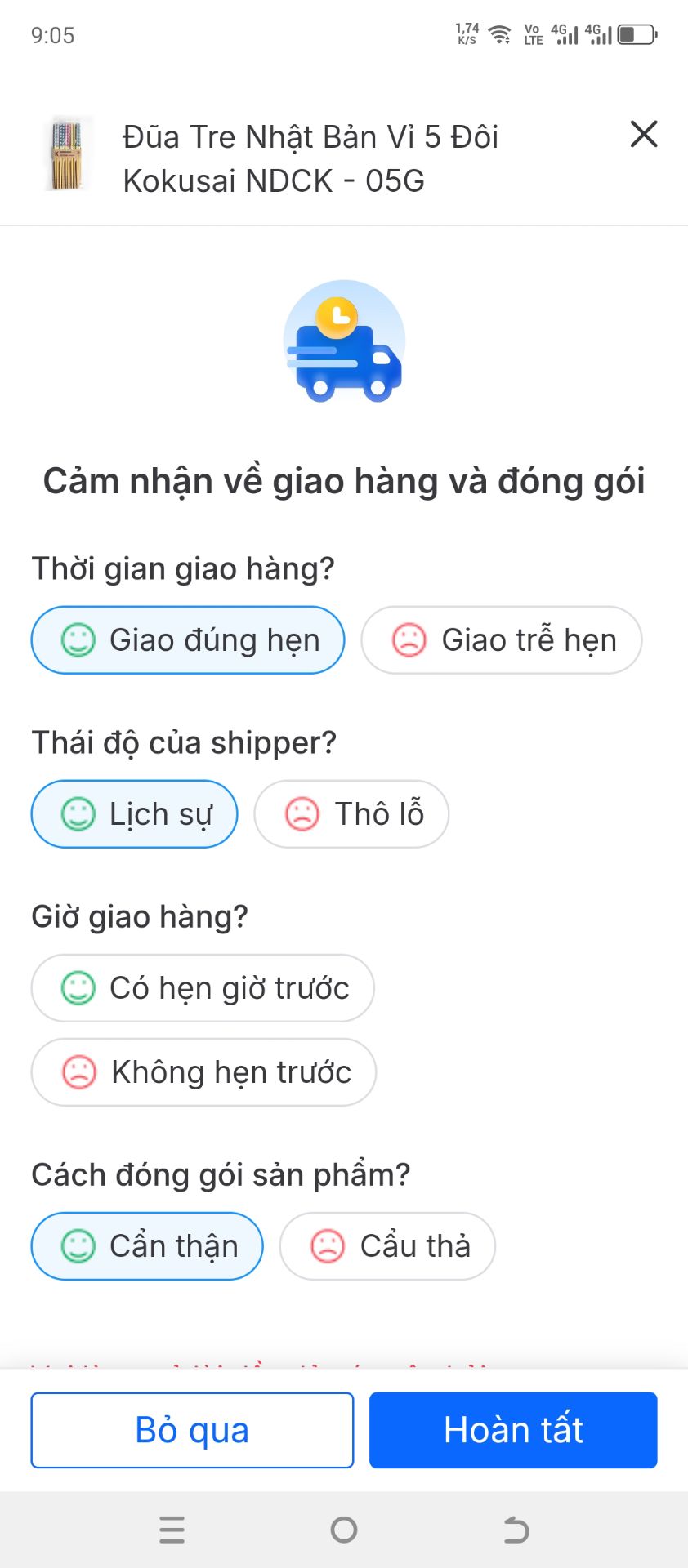 Đũa đẹp và giao hàng nhanh trong 1gio luôn.