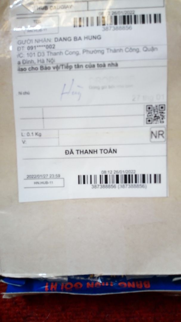 Giao hàng nhanh, đóng gói cẩn thận. Hàng đúng với mô tả, vote cho shop 5 sao.