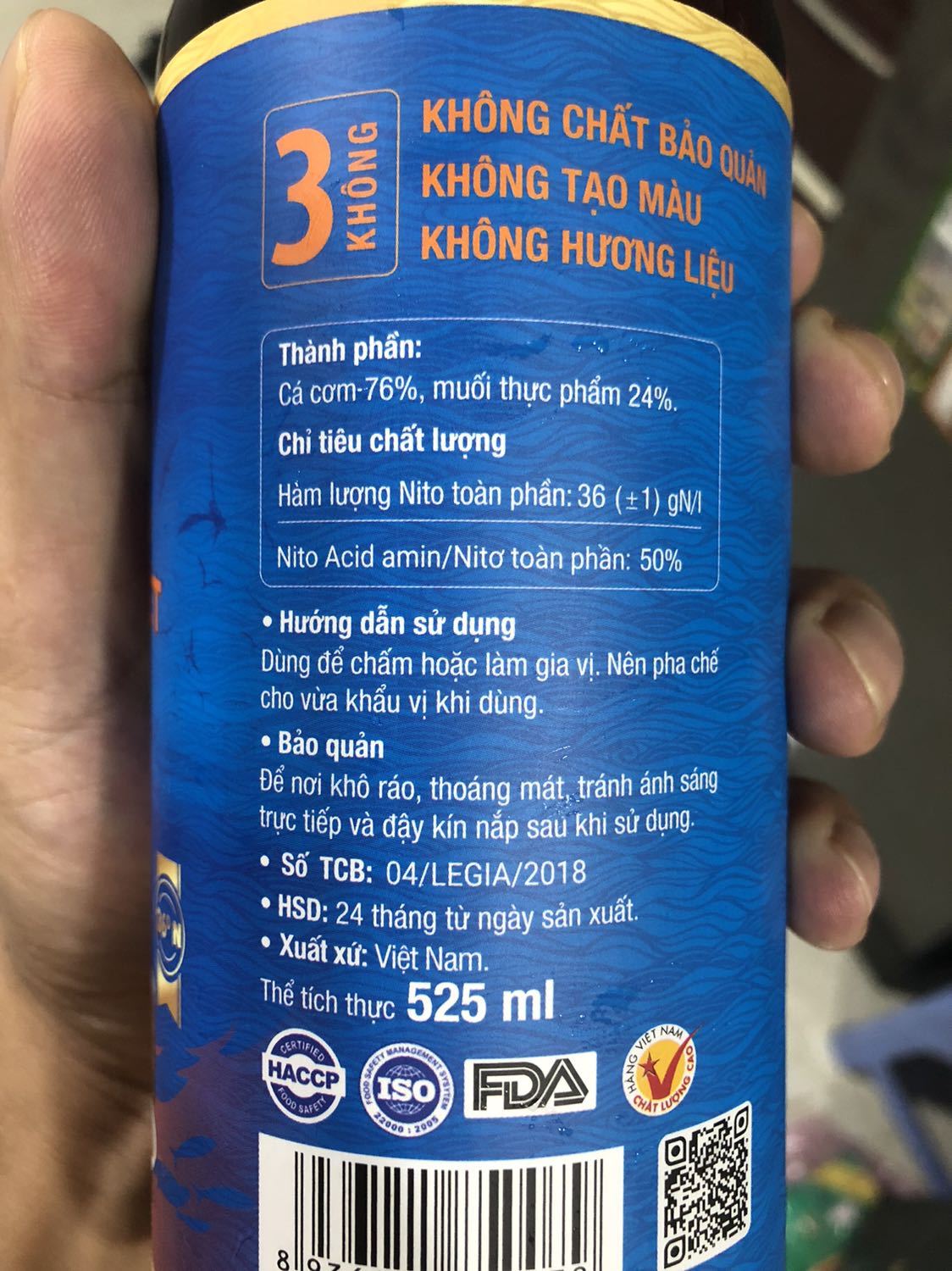 thấy thành phần chỉ có cá, muối. là yên tâm dùng ròi. rất sợ nc mắm có thành phần hoá học. sẽ ủng hộ. thấy thành phần chỉ có cá, muối. là yên tâm dùng ròi. rất sợ nc mắm có thành phần hoá học. sẽ ủng hộ.