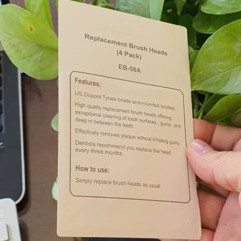 Nói chung là ưng bộ đầu này, cước mềm vừa phải, răng sạch kin kít. Chuẩn máy Oral B ko có gì phải phàn nàn. Đóng gói cẩn thận, giao hàng nhanh, Shop trả lời nhanh nhiệt tình, Giá cả phải chăng