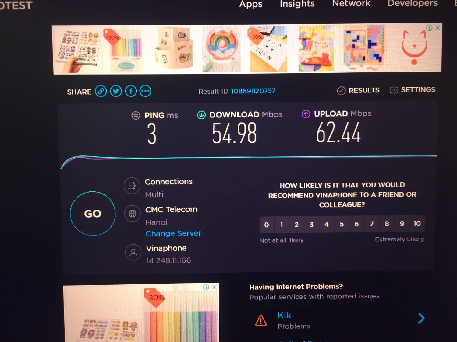 Hàng fullbox, nguyên seal, mới sx năm 2020, cắm vào cổng PCI express win 10 nhận ngay không phải cài đặt gì. Tốc độ upload, download tương đương mạng LAN, sóng khoẻ. Xem video 8k ko hề giật lag  Modem để tầng trên mà song vẫn full căng đét. Mọi người nên mua thay cho cái dây loằng ngằng nhé! Hy vọng dùng tốt ko phải mang đến tận Hà Đông để bảo hành