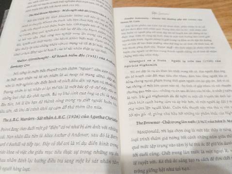 Bìa sách đẹp đúng kiểu trinh thám, nhg nd thì khác so vs tưởng tg của e :') E cứ nghĩ nó sẽ như cuốn
"tâm lý học tội phạm-..." của Diệp Hồng Vũ í ạ ( kiểu từng vụ án khác bt k liên quan j đến nhau) E hơi thất vọng nhg cũng dần hi vọng trở lại khi bđ đọc nó :)) Hay kinh khủng, nó k phải kiểu như trên nhg mà nó gt thêm cho mình nhiều cuốn trinh thám khác mà có thể thể mn ch bt đến :)) Nói chung là đáng tiền nha :))