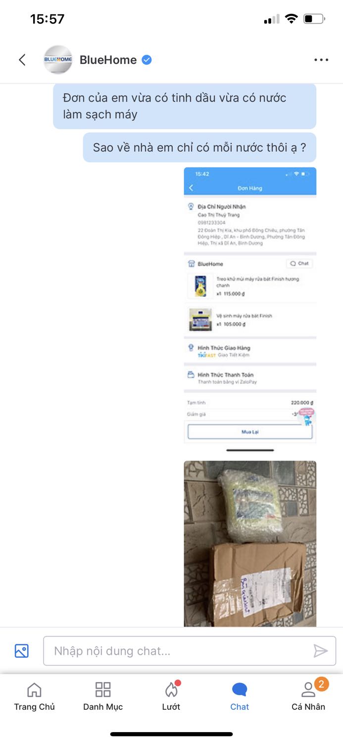 Em khuyên mọi người nhé. Em mua 2 sp nhma shop giao 1 sp. Em nhắn tin không rep, không có ý định hoàn trả lại tiền cho em luôn. Mọi người mà mua thì coi chừng bị *** như em luôn á. Em mong shop bán hàng thì đặt cái tâm của mình vào, đừng có ăn quỵt tiền ai thêm ạ. Ngta cũng khổ lắm chứ có phải giàu sang mà ném tiền qua cửa đâu mà làm vậy ạ?