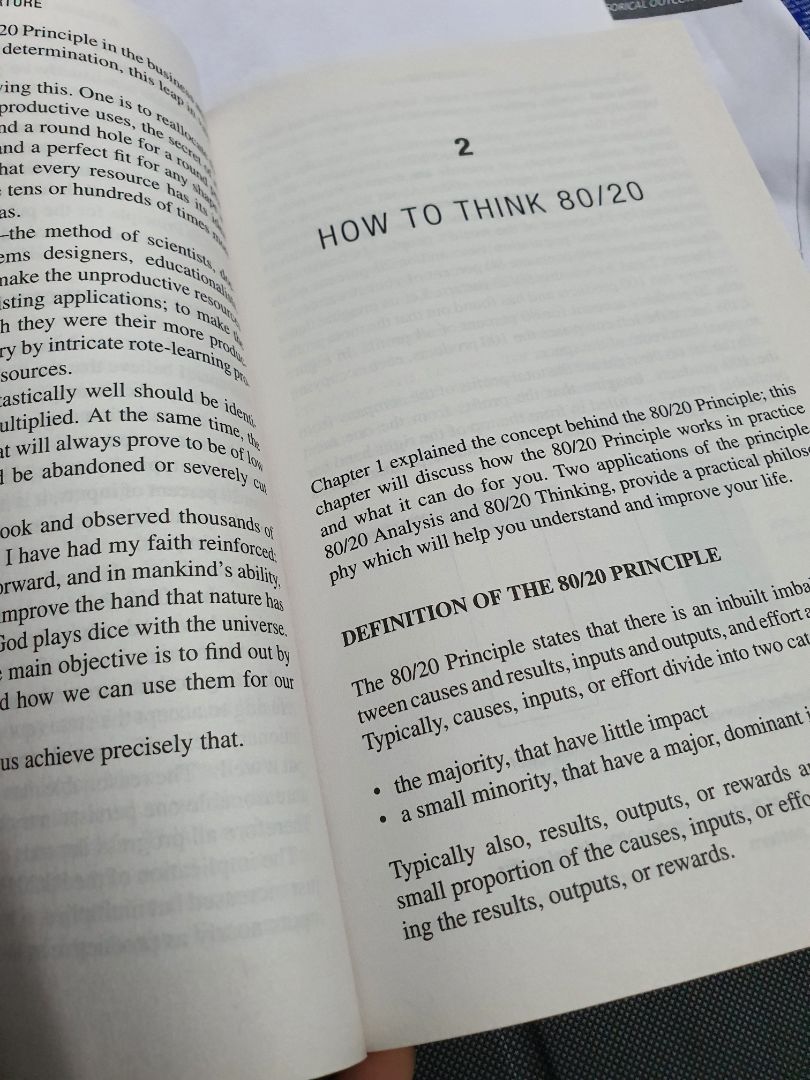 Nghe nhiều về nguyên lý 80/20, nhưng đọc thì lại khác, và để áp dụng lại càng không đơn giản. Sách hay, đáng đọc.