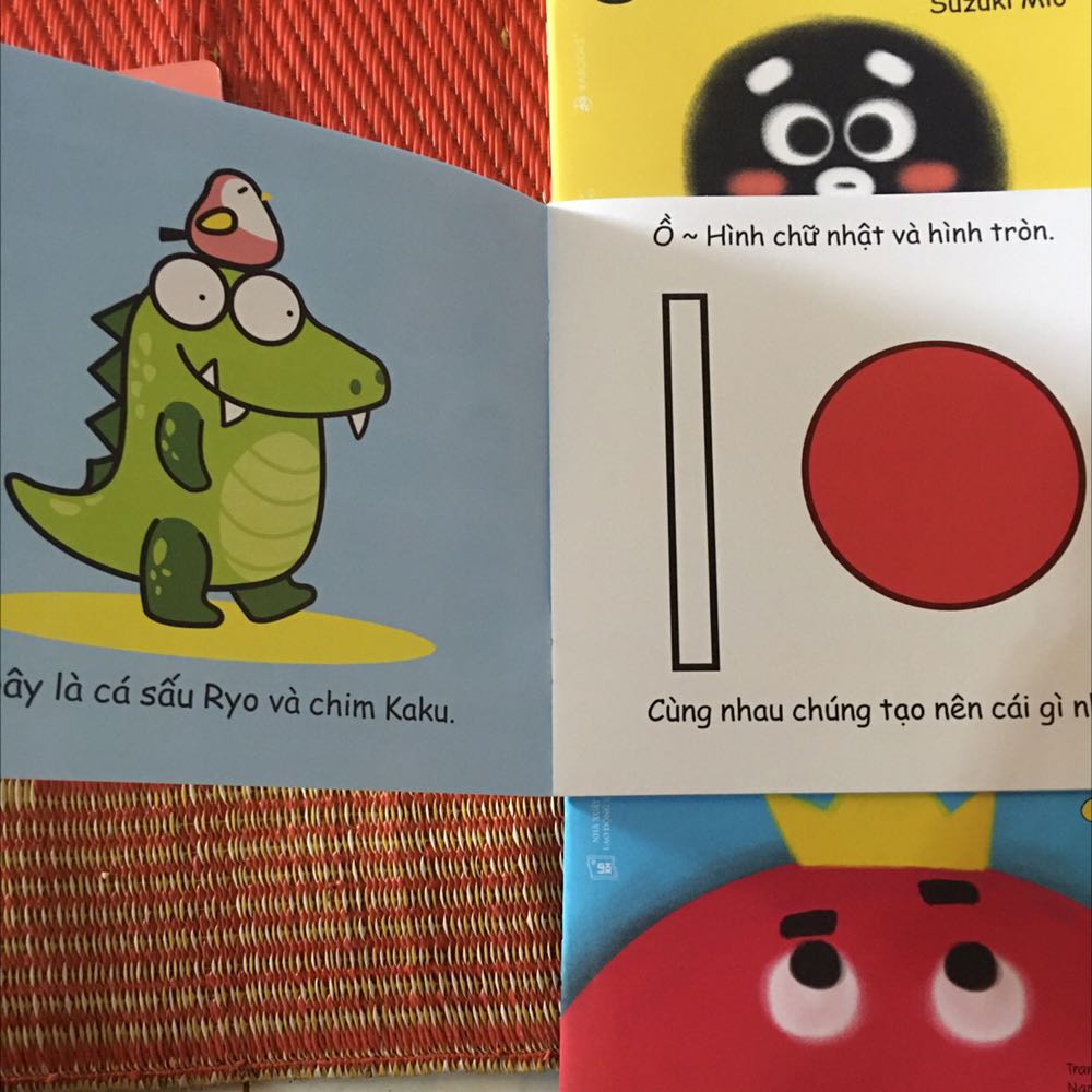 Sách đẹp, giấy in dày dặn, sách nói về các hình khối