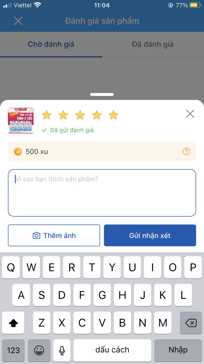 Ko có nhà nhờ nhận hộ nên chưa biết shop có giao đúng sản phẩm ko. Shop chuẩn bị hàng và giao hàng nhanh. Ktra sẽ đánh giá lại sau
