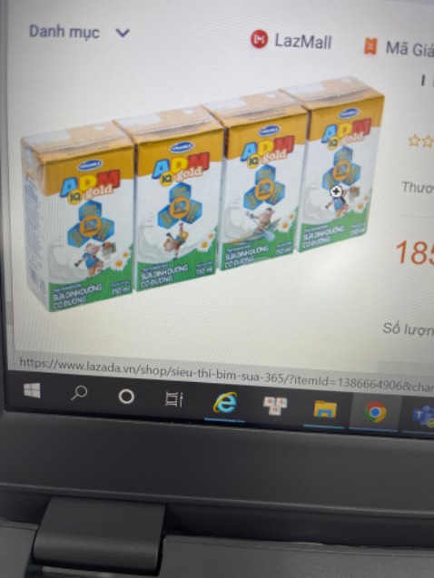 Giao hàng nhanh, sữa này con mình uống nhiều rồi. Người nhà nhận hàng nên đăng ảnh này tạm