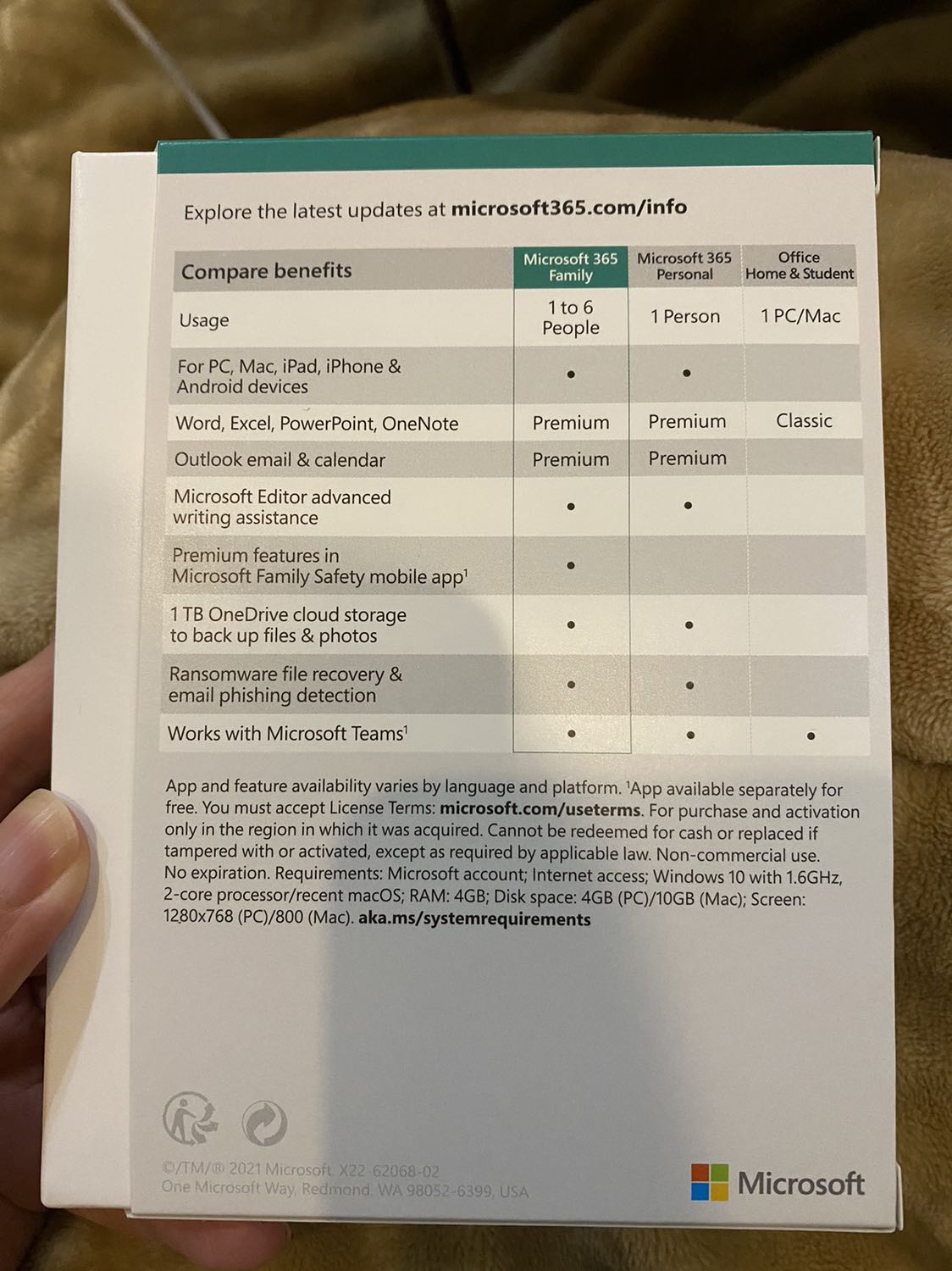 Hàng của Tiki trading là yên tâm lắm luôn! Mình giờ có thói quen mua đồ (kể cả đồ đắt tiền) cũng hay mua trên tiki 😂
Office 365 thì mình cũng dùng mấy năm nay rùi, khoái nhất vụ có 1TB dung lượng lưu trữ trên Onedrive 👌
Giá trên tiki khá hợp lý nên mua luôn 2 key dùng dần 😂 Hàng của Tiki trading là yên tâm lắm luôn! Mình giờ có thói quen mua đồ (kể cả đồ đắt tiền) cũng hay mua trên tiki 😂
Office 365 thì mình cũng dùng mấy năm nay rùi, khoái nhất vụ có 1TB dung lượng lưu trữ trên Onedrive 👌
Giá trên tiki khá hợp lý nên mua luôn 2 key dùng dần 😂