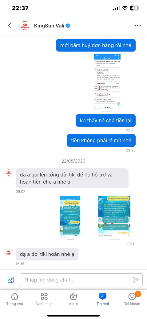 Giao lộn size, shop không nhiệt tình lắm, thờ ơ. Vali tốt chắc chắn.