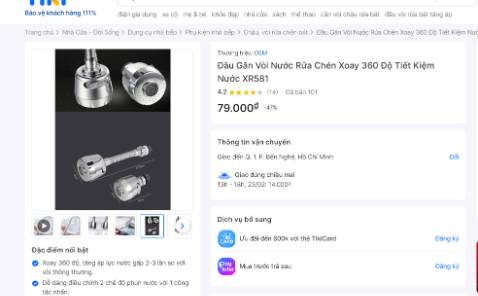 Mình thanh toán món hàng này là 90k, xong vô nhà khui hàng ra thì thấy không đúng với hình ảnh mẫu đăng bán trên TiKi . ( hình mẫu là 3 vòng nước nhưng hàng nhận chỉ có 2 vòng, vì vậy vòng nước ra rất nhỏ). đề nghị TiKi cho đổi lại đúng mà mình đã mua.