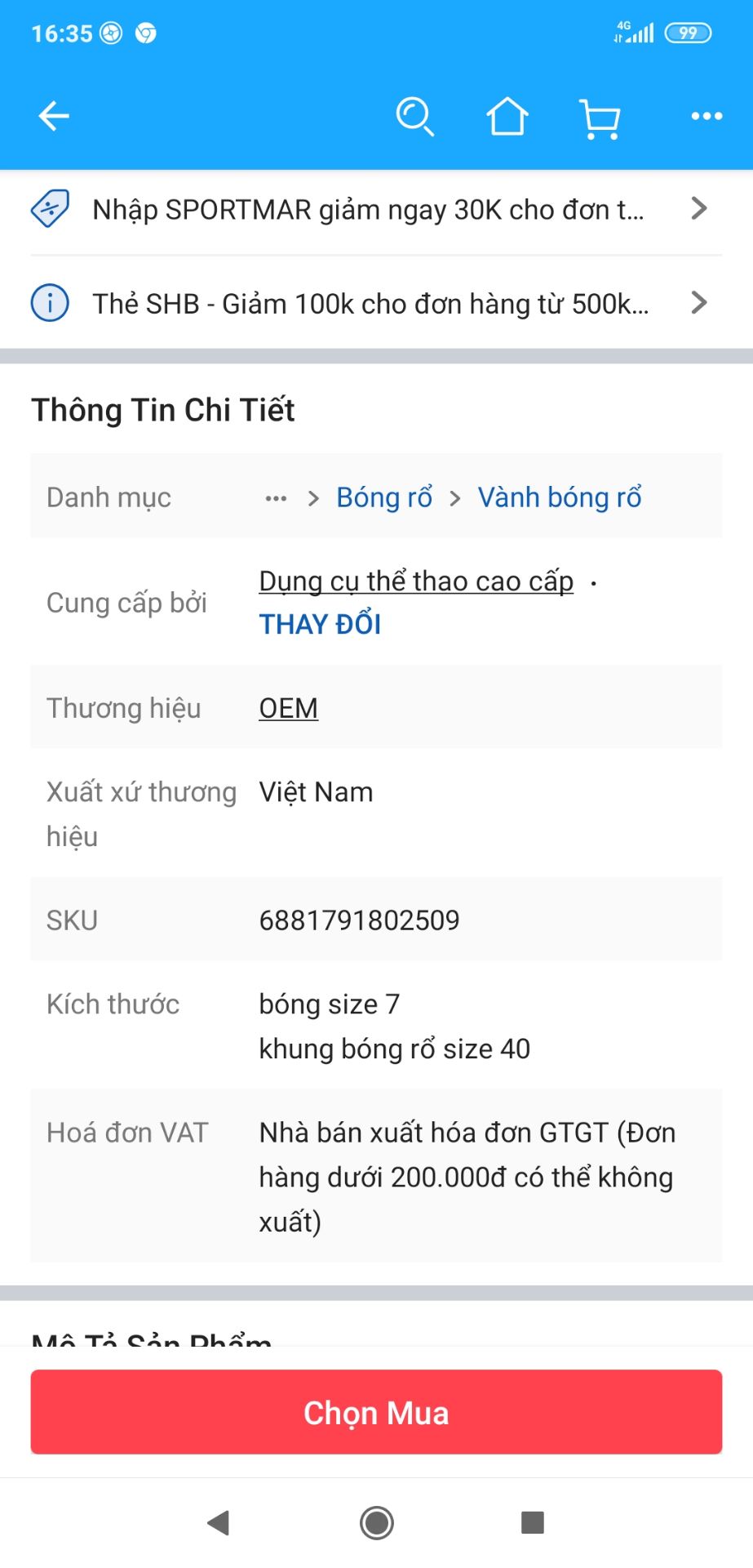 trên thông tin giao hàng là bóng số 7 và mình nhận dk là bóng số 6, và hãng bóng ko đúng như hình đã quảng cáo