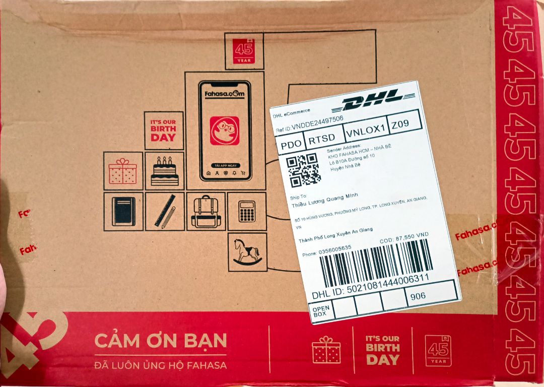 Gói hàng kỹ, đẹp, giao sớm hơn dự kiến mặc dù ngay mùa dịch, sẽ ủng hộ dài dài
Sách thì rất hay, trí tuệ, dịch này ở nhà giải câu đố cũng giết thời gian đỡ buồn.