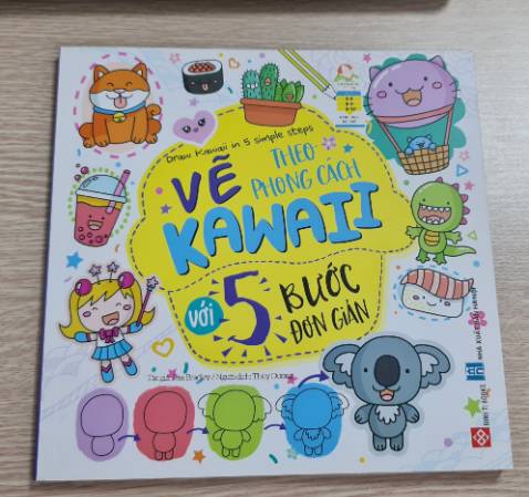 Sách rất hay, hướng dẫn dễ hiểu, chỉ 5 bước đơn giản là đã ra được hình đẹp, bé nhà mình 5 tuổi tự vẽ theo được.