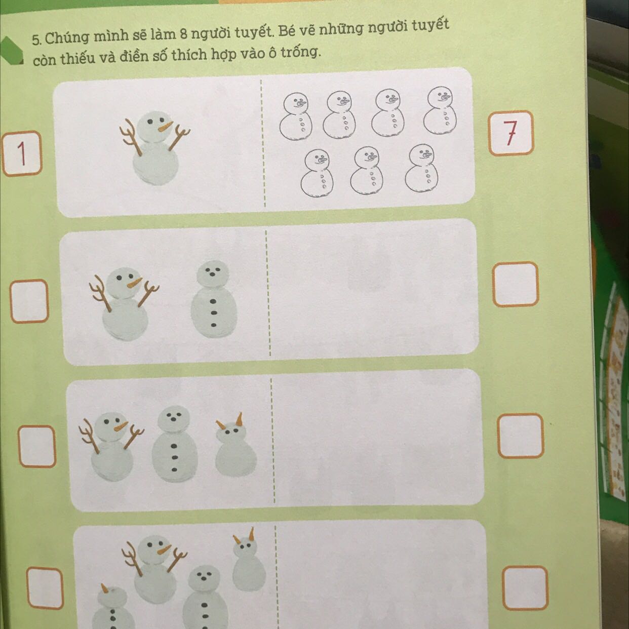 Sách khổ to, dày. In màu sắc nét phù hợp với trẻ nhỏ. Nhiều bài tập. Đa dạng các hình thức câu hỏi và trả lời. Có cả hình dán vừa chơi vừa học. Rất đáng mua