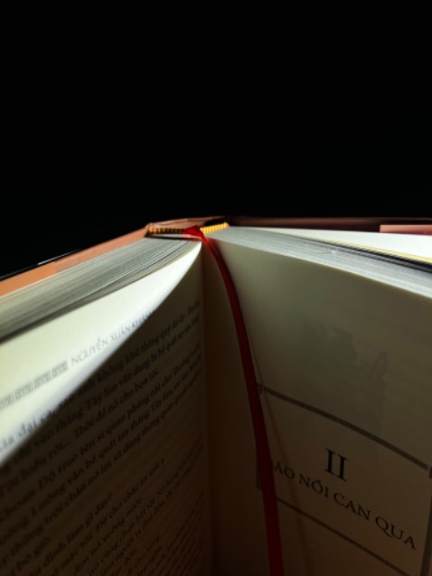 Sách được in chỉn chu, gáy sách bền, điểm trừ là NXB vẫn giữ cái dạng dây đánh dấu sách rất hay bung chỉ. Nội dung hay lắm, đọc cuốn không dứt ra được ạ 💕✨