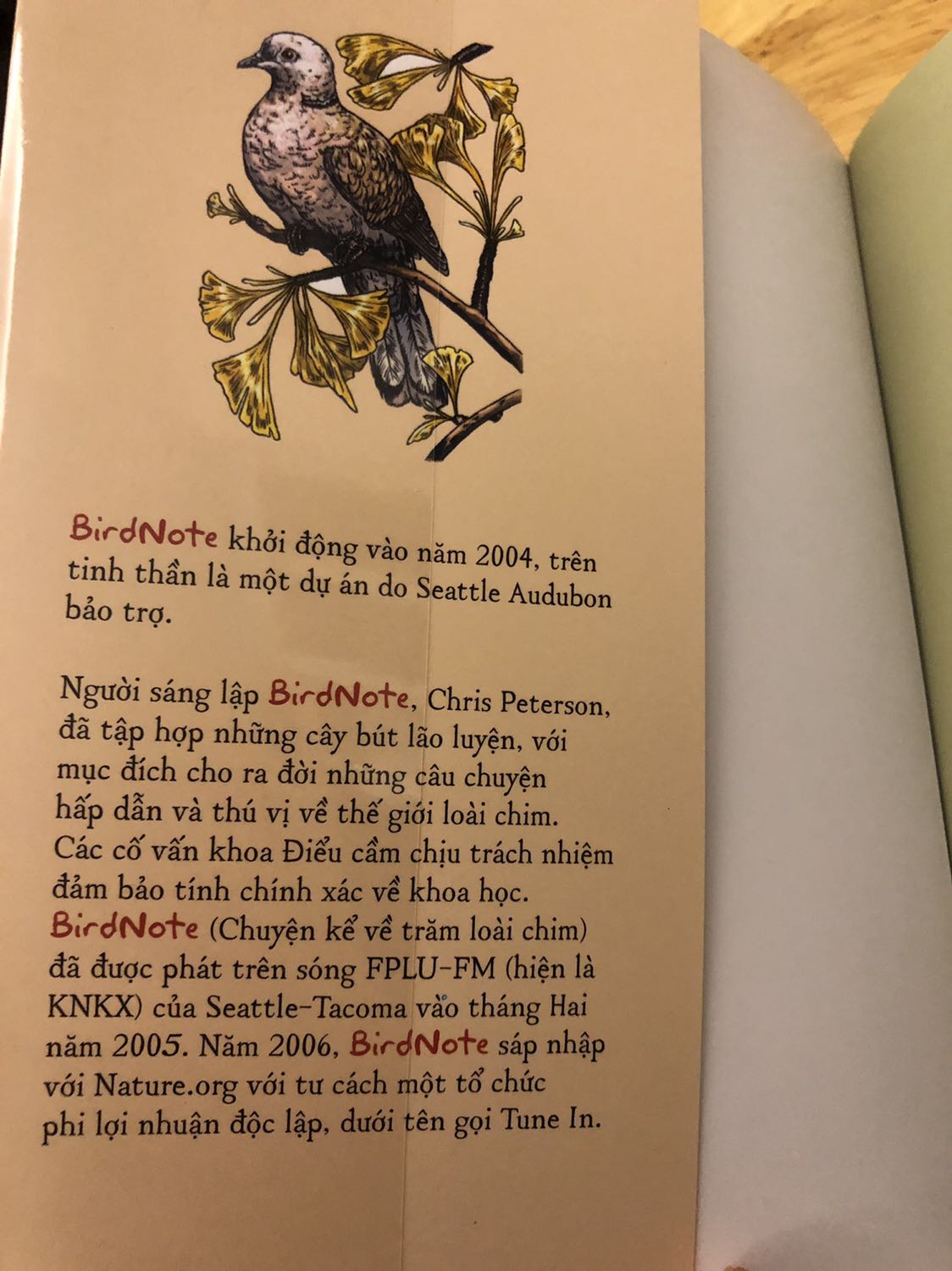 Cuốn sách khổ A4, in màu trên nền giấy bóng đẹp. 
Mỗi một loài chim được thể hiện nội dung và hình ảnh trên 2 trang sách rất tiện vừa đọc vừa quan sát. 
Mình mua về mà bé nhà mình (5 tuổi) rất say mê. 
Tiki giao hàng nhanh, bọc bookcare đẹp.