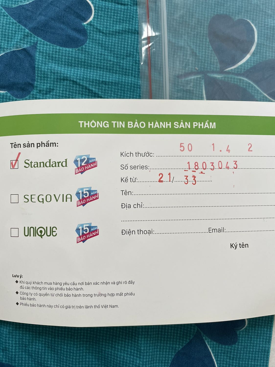 Đặt nệm 1,4x 2m mà giao nệm 1,36cm x 2m đề nghi Ti Ki báo Vạn Thành cho kiểm tra đổi lại hàng nếu không Tôi trả lại hàng