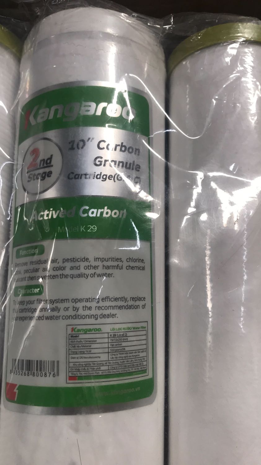 Hàng quét mã không rõ xuất xứ nhìn cũng không giống hàng chính hãng mua chỉ thấy ba lõi lọc ngoài ra không giấy tờ gì để chứng nhận là hàng chính hãng kangaroo. Quá thất vọng tiki độ tinh xảo cũng không bằng hàng trong máy??? Tiki giải thích dùm nha