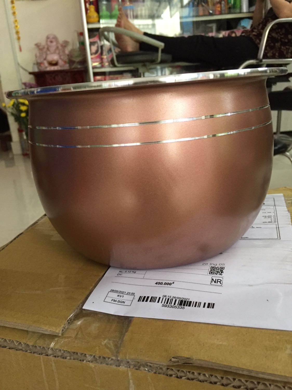 Nồi đẹp rất hài lòng nhưng chưa xài không đánh giá chất lương sp được Thank shop giao hàng rất nhanh