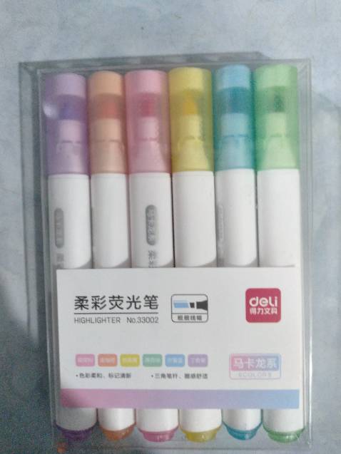 Mực ra đều màu,màu rất đẹp,không bị lem.Nếu đánh dấu trên đề cương hay sách giáo khoa màu sẽ đẹp hơn