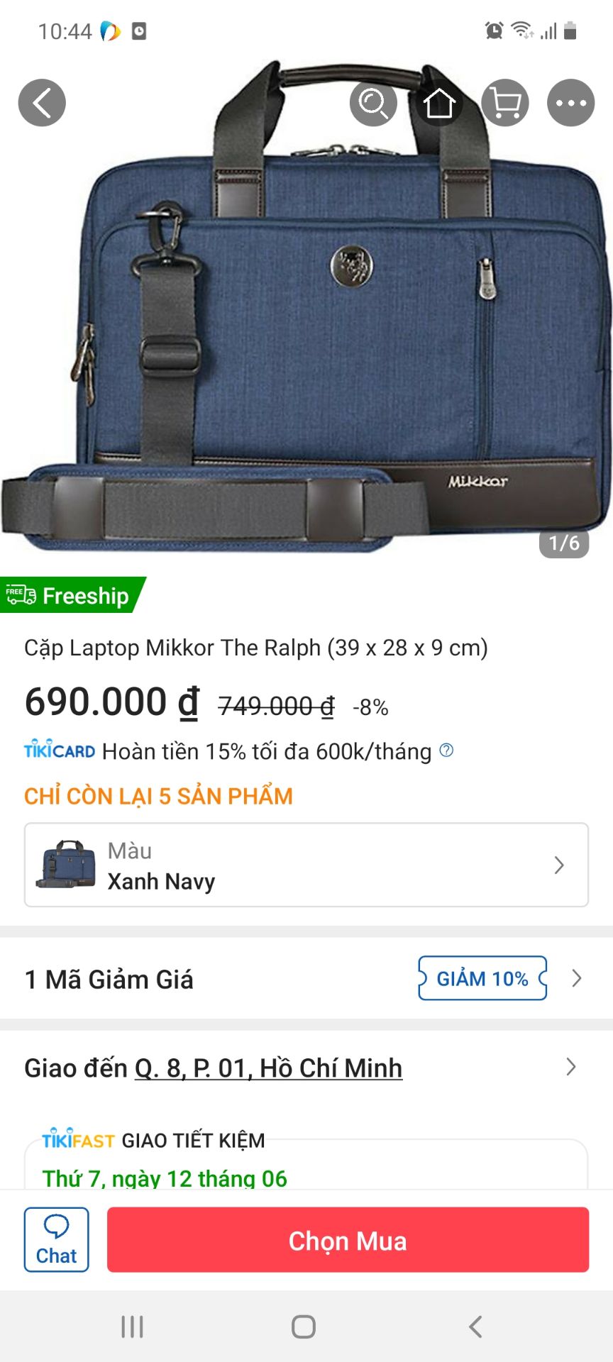 Chất lượng sản phẩm rất tốt, chắc chắn, nếu gặp mưa nhỏ thì chống thấm oki, bề ngoài thời trang, có thể vừa mang đi làm vừa mang đi chơi