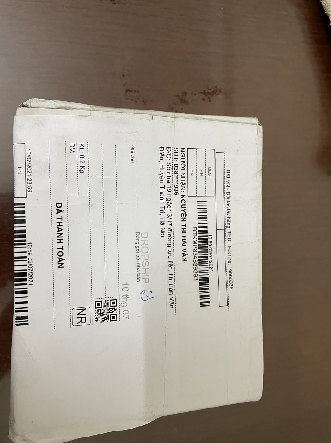 Hàng giao nhanh, đóng gói cẩn thận, giá mua lúc sales lên rẻ hơn