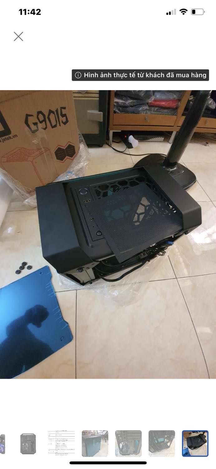 Case đẹp đóng gói chắc chắn, đáng mua cho ai thích nhỏ gọn, 3 mặt cường lực  nặng lắm luôn, ráp đủ linh kiện chắc  6-7 ký