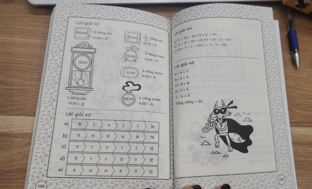 Sách trình bày thoáng, dễ nhìn, hình ảnh đẹp mắt. Các câu từ dễ tới khó phù hợp với các bạn từ lớp 2. Phần đáp án giải thích rõ ràng!