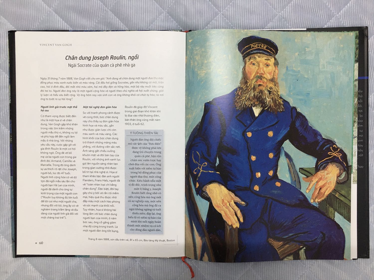 Mình thấy hài lòng với sách từ những cái rất nhỏ như: Sách được bọc ni lông nên không bị quăn góc hay bụi bẩn gì. Sau khi xé lớp ni lông bảo vệ và chạm vào bìa quyển sách thì có thể thấy bìa rất cứng rồi nhưng vẫn được một lớp bìa giấy bao bên ngoài. Các trang bên trong thì trắng, cứng cáp giống loại giấy in tạp chí thời trang nên không bị lồng hình hay chữ từ các trang in mặt sau. Chữ in to nét còn hình ảnh chụp các tác phẩm phải nói là chuẩn không bị lệch lạc và có màu sắc chân thật chứ không bị phai màu dù chỉ một trang. Nội dung thì rất đầy đủ như những gì đã giới thiệu ở bìa sau kèm theo cả những chú thích thuật ngữ rất hữu ích. Quyển sách đáng để đọc và sưu tầm dành cho  không chỉ những ai yêu thích hoặc quan tâm đến hội hoạ.