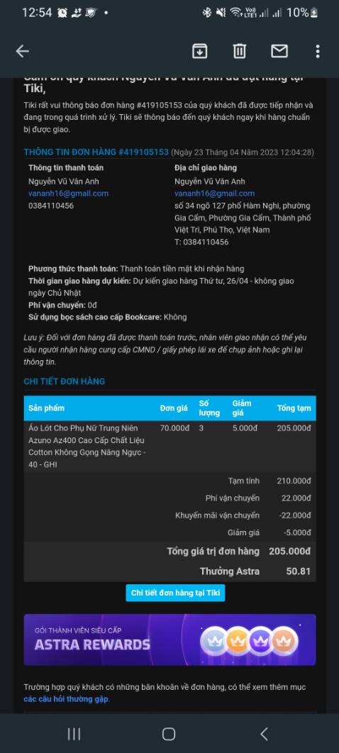 Đặt hàng sz 40, shop giao sz 42. Đề nghị Tiki giúp tôi trả hàng và hoàn tiền! Đặt hàng sz 40, shop giao sz 42. Đề nghị Tiki giúp tôi trả hàng và hoàn tiền!