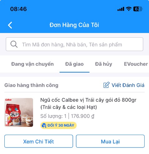 Mình đặt loại 800g. Shop giao loại 750g 
:(